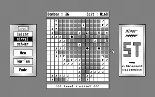 Minesweeper ST atari screenshot